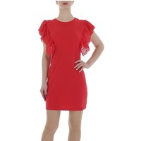 Ital-Design Sommerkleid Damen Freizeit (86164403) Stretch Minikleid in Rot von Ital-Design