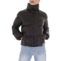 Ital-Design Steppjacke Damen Freizeit Gefüttert Winterjacke in Schwarz von Ital-Design