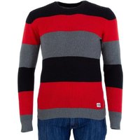 Ital-Design Strickpullover Herren Freizeit Stretch Pullover in Rot von Ital-Design