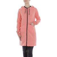 Ital-Design Sweatjacke Damen Freizeit (85855908) Kapuze Sweatjacke in Coral von Ital-Design