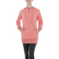 Ital-Design Sweatjacke Damen Freizeit (85855918) Kapuze Sweatjacke in Coral von Ital-Design