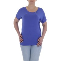 Ital-Design T-Shirt Damen Freizeit T-Shirt in Violett von Ital-Design