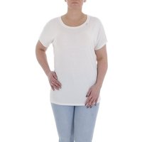 Ital-Design T-Shirt Damen Freizeit T-Shirt in Weiß von Ital-Design