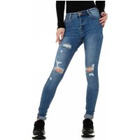Skinny Jeans für Damen in Blau von Ital-Design