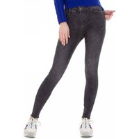 Skinny Jeans für Damen in Schwarz von Ital-Design