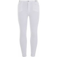 Skinny Jeans für Damen in Weiß von Ital-Design