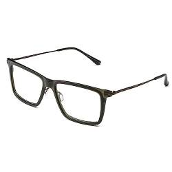 Italia Independent Men's 5354 Sunglasses, Army Green and Havana Mil, 53 von Italia Independent