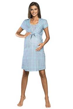 Italian Fashion Damen Schwangerschafts Nachthemd Emilly, blau, XL von Italian Fashion IF