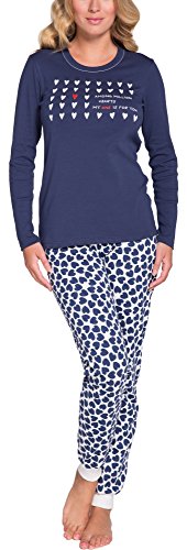 Italian Fashion IF Damen Schlafanzug lang Pyjama Set | Nachtwäsche Hausanzug Langearm Zweiteiliger Sleepwear Hausanzug 2021 von Italian Fashion IF