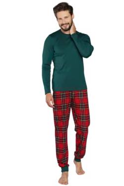 Italian Fashion IF Lang Zweiteiliger Pyjama Set für Männer Baumwolle warme Hausanzug Nachtwäsche Model Frühling 2022 von Italian Fashion IF