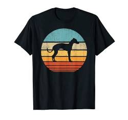 Italienischer Windhund Retro Vintage 60er 70er Jahre Sonnenuntergang Hundeliebhaber T-Shirt von Italian Greyhound DU Clothing