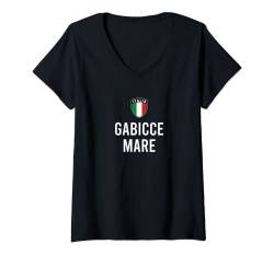 Damen Gabicce Mare T-Shirt mit V-Ausschnitt von Italian Pride Marche Italia Apparel