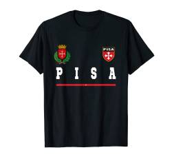 Pisa Sport-/Fußballtrikot Flagge Fußball T-Shirt von Italian Pride Tees