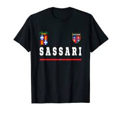 Sassari Sport/Fußballtrikot Flagge Fußball T-Shirt von Italian Pride Tees