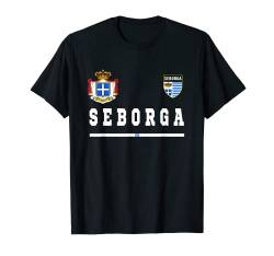 Seborga Sport-/Fußballtrikot Flagge Fußball T-Shirt von Italian Pride Tees