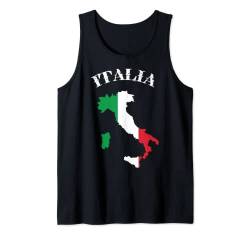 Italien T-Shirt Herzschlag Italia Fahne Italiano Italiener Tank Top von Italien Shop IBK