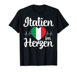 Italien Im Herzen Herzschlag T-Shirt von Italien Urlaub Designs