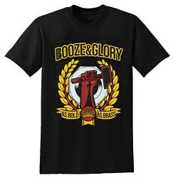 Booze and Glory As Bold As Brass T-Shirt Mens Unisex Black Tees M von ItoNc