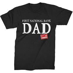 First National Bank DAD Father's Day Birthday T-Shirt Mens Unisex Black Tees XXL von ItoNc