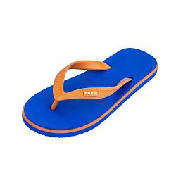 It's me Flip Flops Damen | die weichesten Flip Flops Aller Zeiten weil aus100% Naturkautschuk| (blau/orange, eu_footwear_size_system, adult, numeric_range, wide, numeric_38, numeric_39) von Its-Me