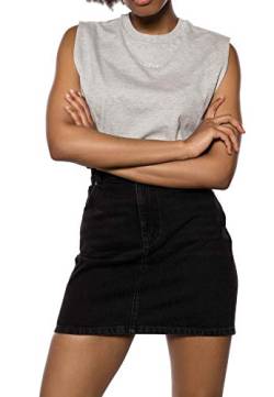 Ivy Revel DE Damen Boxy top T-Shirt, Grau (Grey Melange 20), 40 (Herstellergröße:L) von Ivy Revel DE