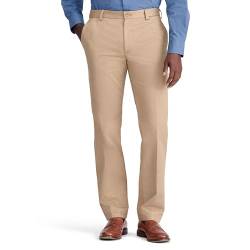 IZOD American Chino Herren Hose mit Flacher Vorderseite, gerade Passform, French Khaki, 34W / 34L von Izod