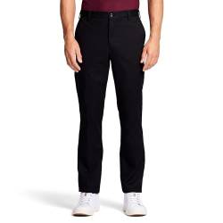 IZOD American Chino Herren Hose mit Flacher Vorderseite, gerade Passform, schwarz, 31W / 32L von Izod