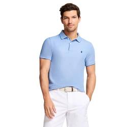 IZOD Herren Advantage Performance Kurzarm-Poloshirt Polohemd, Helles Kobaltblau, XL von Izod