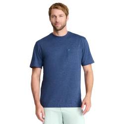 IZOD Herren Saltwater, kurzärmelig, mit Tasche T-Shirt, Club Blue, X-Groß von Izod