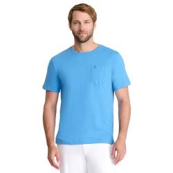 IZOD Herren Saltwater Short Sleeve Solid with Pocket T-Shirt, Blue Revival (blau), Groß von Izod