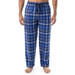 IZOD Herren Schlafhose aus Poly-Rayon-Garn, gefärbt, gewebt Pyjamahose, Blau/Marineblau/Weiß kariert, Large von Izod