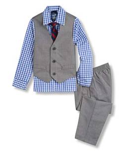 Izod Boys' 4-Piece Vest Set with Dress Shirt, Bow Tie, Pants, and Vest von Izod