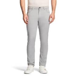 Izod Herren Saltwater Straight Fit Stretch Flat Front Chino Pant Lässige Hose, Schlackenblock, 34W x 29L von Izod