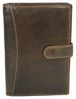 J.Jones Herren Echt-Leder Brieftasche Pass- und Ausweishülle mit RFID-Schutz (Braun) von J JONES JENNIFER JONES