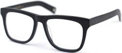 J&L Glasses Retro Klassisches Nerd Klar Hornbrille Brille mit Fensterglas Damen Herren Brillenfassung holz Stil -9089 (Matte Black) von J&L Glasses