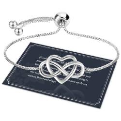 Infinity Armband Damen Armbänder Damen Armband Herz Armband Damen Silber 925 Armband Silber 925 Damen Armband Silber Armband Damen 925 Schmuck Damen Geschenke für Frauen Geschenk für Sie Valentinstag von J.Fée