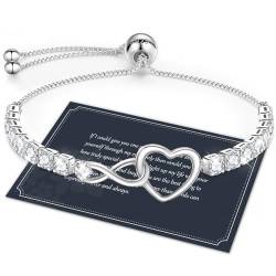 Infinity Armband Damen Armbänder Damen Armband Herz Armband Damen Silber 925 Armband Silber 925 Damen Armband Silber Armband Damen 925 Schmuck Damen Geschenke für Frauen Geschenk für Sie Valentinstag von J.Fée