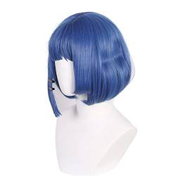 Interne Knopf gemischte blaue Perücke senden Haarspange Rock Anime Cosplay Perücke for Frauen von JABSY