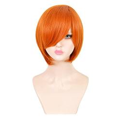 Perücke weiblich orange kurzes Haar Cosplay Anime Perücke Haarset von JABSY