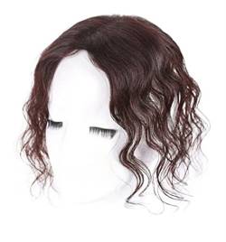 Swissnet-Perücke, 9 x 14 cm, mittlerer Scheitel, Füllblock, vollständig handgewebter weiblicher Kopf, Füllstück aus echtem Haar, um graues Haar abzudecken Modedekoration von JABSY