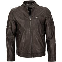 JACK HANTER Lederjacke Belacar Echtleder Herren Lederjacke Lammnappa dunkelbraun von JACK HANTER