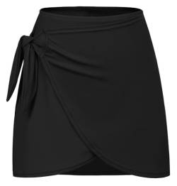 JACK SMITH Damen Sportröcke Sportshorts Wanderröcke Mini Laufröcke Tennisröcke Schwarz 2XL von JACK SMITH