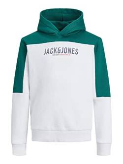 JACK&JONES JUNIOR Boy's JJEDAN Blocking Sweat Hood NOOS JNR Kapuzenpullover, Storm, 164 von JACK&JONES JUNIOR