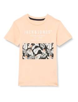 JACK&JONES JUNIOR Jungen JJCHILL Shape Tee SS Crew Neck JNR T-Shirt, Apricot Ice, 176 cm von JACK&JONES JUNIOR