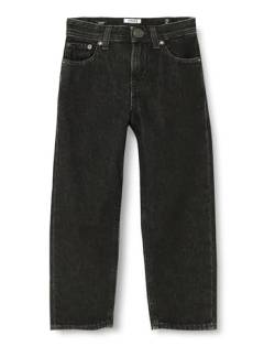 JACK&JONES JUNIOR Jungen JJICHRIS JJORIGINAL SQ 736 JNR Jeans, Black Denim, 122 cm von JACK&JONES JUNIOR