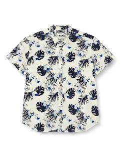 JACK&JONES PLUS Herren JORJAMES Tulum AOP Shirt SS PLS Hemd/Bluse, Cloud Dancer, 3XL von JACK&JONES PLUS