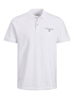 JACK & JONES PLUS Herren Jprccmason Ss Polo Pls Poloshirt, Bright White, 5XL von JACK & JONES PLUS