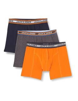 JACK&JONES PLUS Men's JACMYLE Trunks 3 Pack PLS Boxershorts, Navy Blazer/Pack:DGM-Exuberance, 2XL von JACK&JONES PLUS