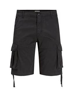 JACK & JONES PLUS Men's JPSTZEUS JJCARGO Shorts AMA SN PS Cargoshorts, Black, 40 von JACK & JONES PLUS