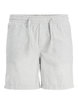 Bestseller AS Herren Chino Shorts Leichte Krepp Hose Kurze Bermuda Pants JPSTJEFF JJJOGGER, Farben:Hellgrau, Größe:L von JACK & JONES